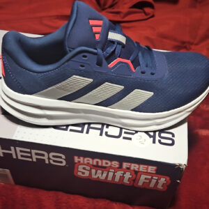 Adidas Galaxy 7 Navy White Red Ortholite Mesh Low Top Athletic  Men's size 9
