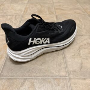 Hoka Clifton 10 Black White Running Shoe Mens 12.5D SINGLE RIGHT ONLY