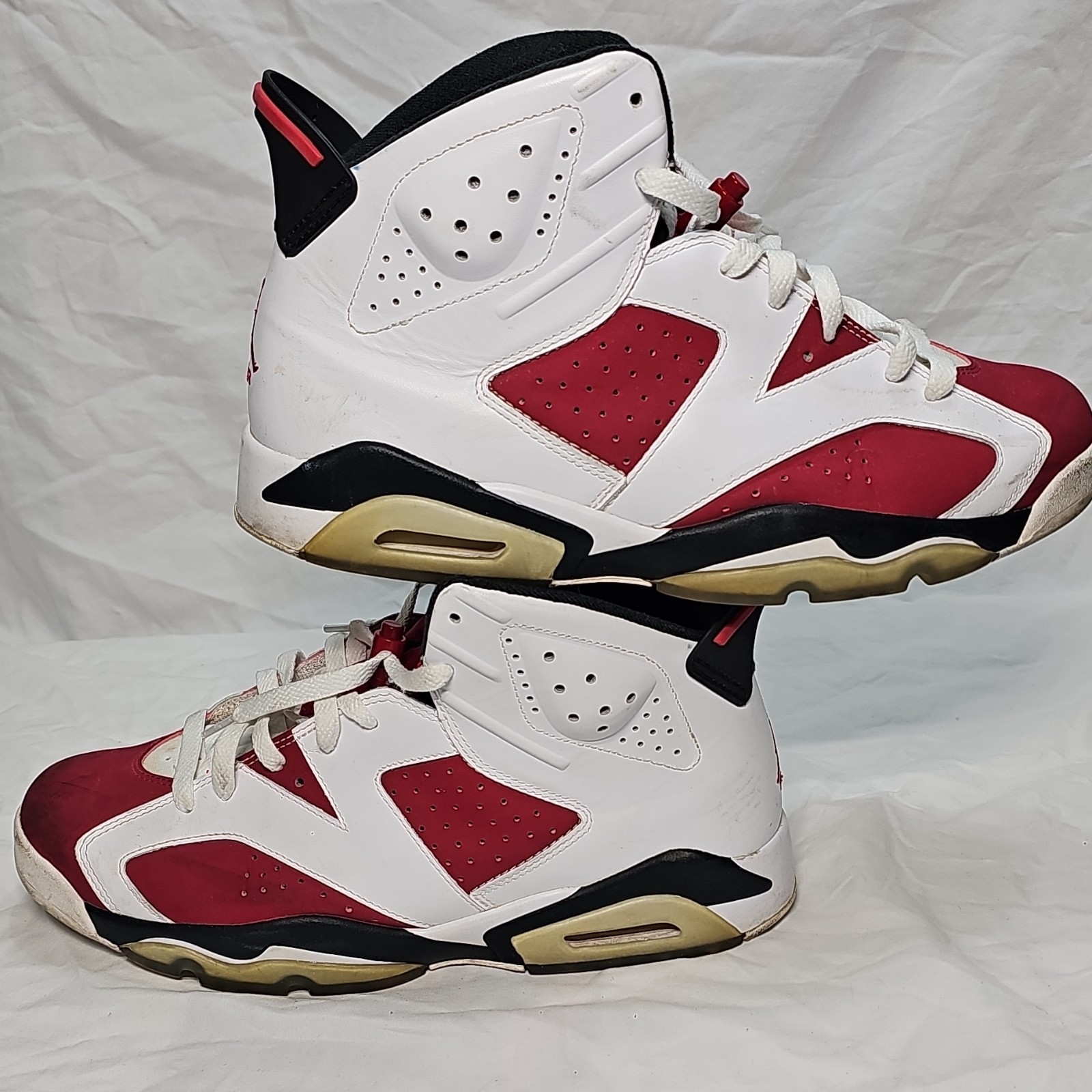 Jordan Air Jordan 6 Retro Carmine 2014 White/Red/Black High Top 384664-160 Jordan Air Jordan 6 Retro Carmine 2014 White/Red/Black High Top 384664-160