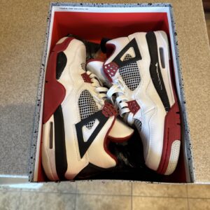 Jordan Air Jordan 4 Retro Fire Red 2012 White Red Black Men's 308497-110
