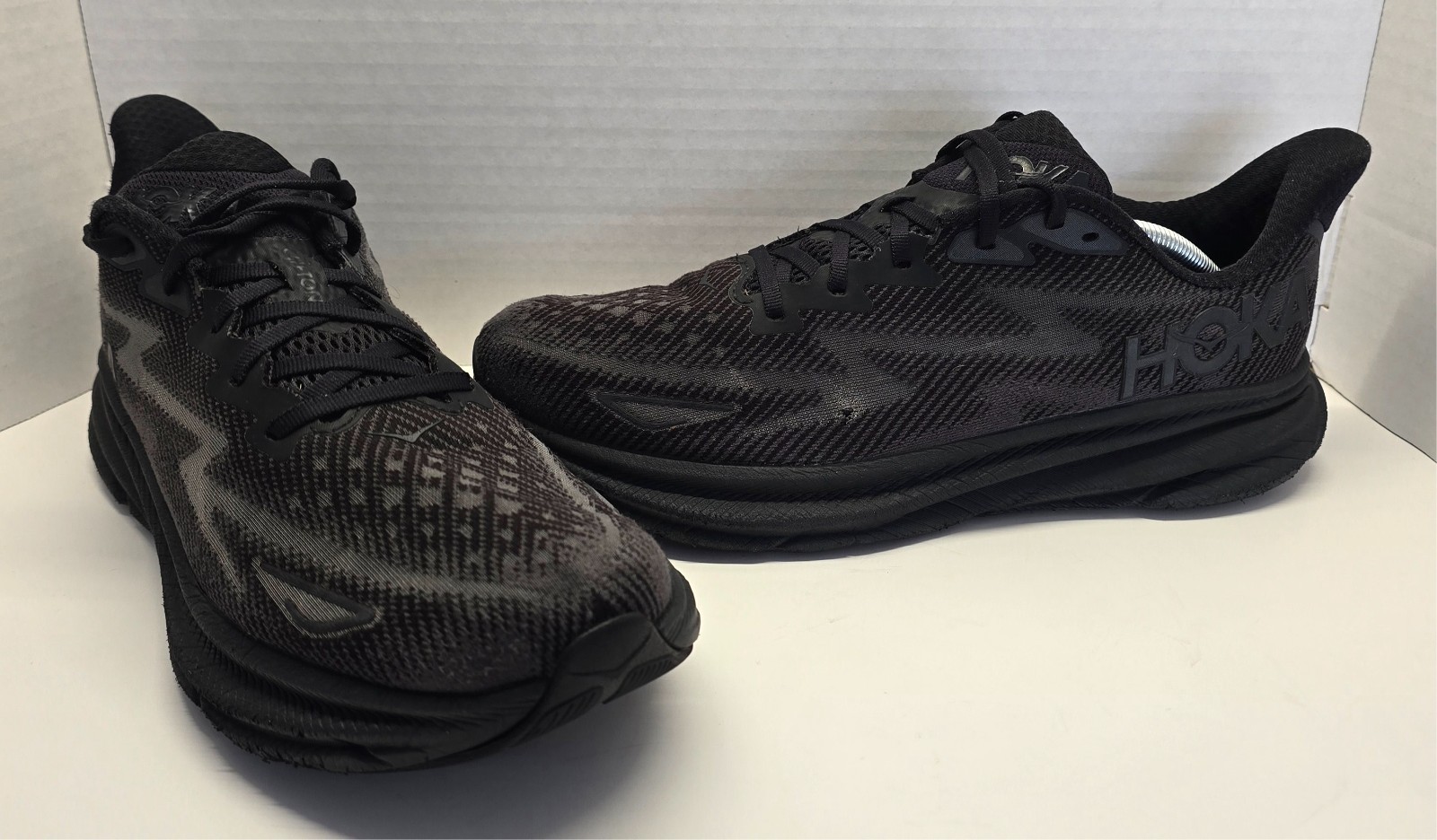 Hoka One One Mens Clifton 9 Black 1127895 BBLC Shoes Running Sneakers 11.5 D Hoka One One Mens Clifton 9 Black 1127895 BBLC Shoes Running Sneakers 11.5 D