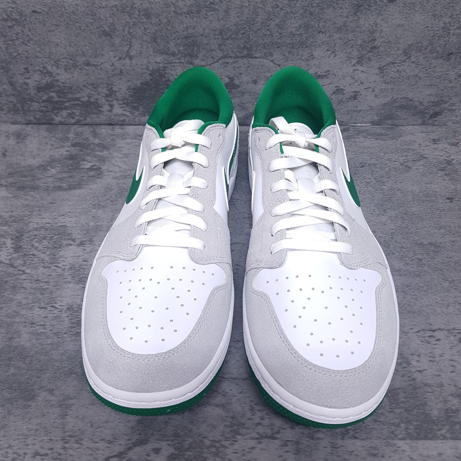NIKE AIR JORDAN 1 Low G Golf Shoes Mens 6 Womens 7.5 Pine Green White Grey NIKE AIR JORDAN 1 Low G Golf Shoes Mens 6 Womens 7.5 Pine Green White Grey - Image 3