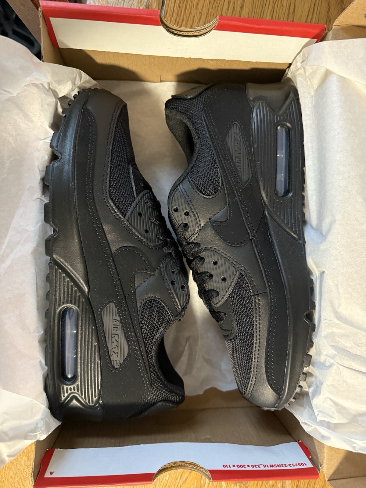 Nike Air Max 90 Triple Black 2020 CN8490-003 Black/Black-White-Black Sneaker Nike Air Max 90 Triple Black 2020 CN8490-003 Black/Black-White-Black Sneaker - Image 2