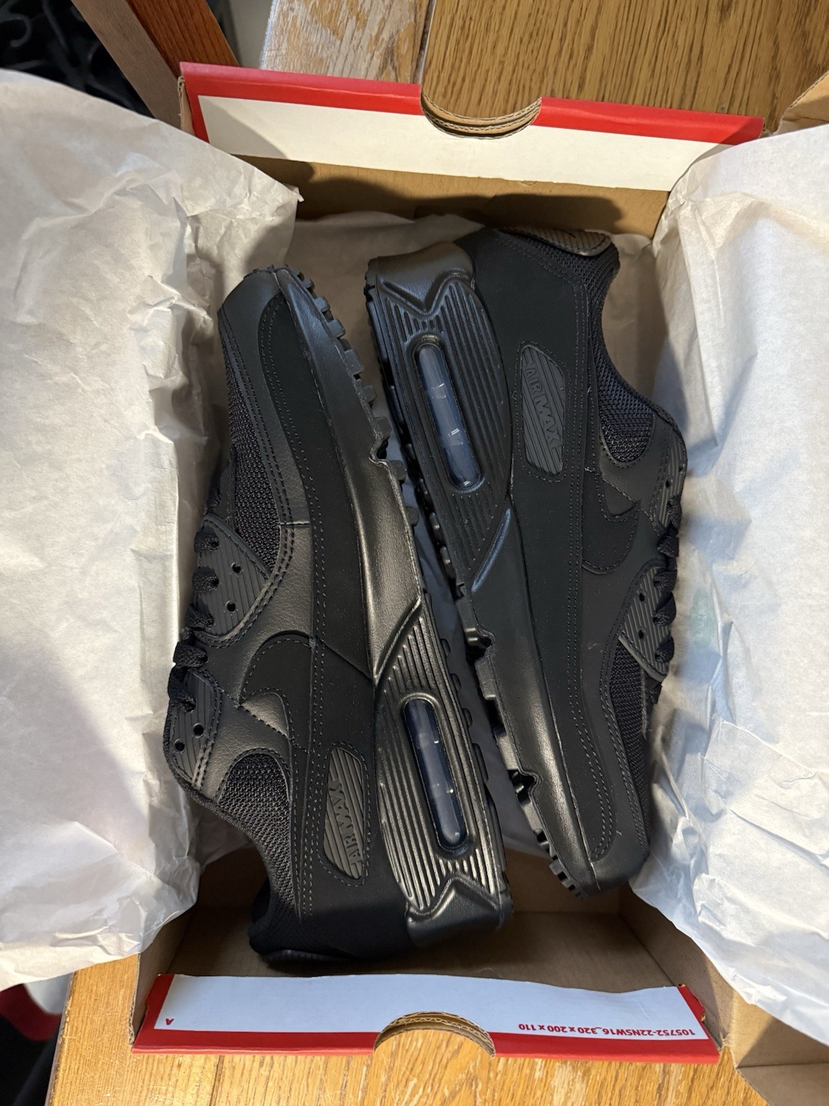 Nike Air Max 90 Triple Black 2020 CN8490-003 Black/Black-White-Black Sneaker Nike Air Max 90 Triple Black 2020 CN8490-003 Black/Black-White-Black Sneaker - Image 3