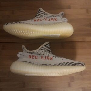adidas Yeezy Boost 350 V2 Zebra CP9654 Men's Low Top Sneakers White Black SIZE 7