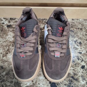 adidas Samba XLG J Minecraft Brown Black Gum Low Top Lace-Up Suede Sneakers