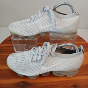 Nike Air VaporMax Flyknit 3 Mens 7.5 Grey Pure Platinum Running Shoes AJ6900-102
