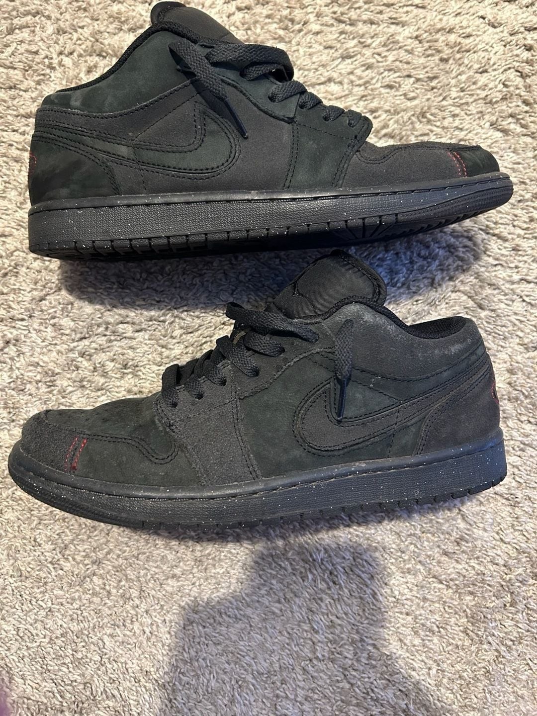 Nike Air Jordan 1 Low SE Craft Dark Smoke Grey Size men’s 8.5 Distressed Suede Nike Air Jordan 1 Low SE Craft Dark Smoke Grey Size men’s 8.5 Distressed Suede - Image 2