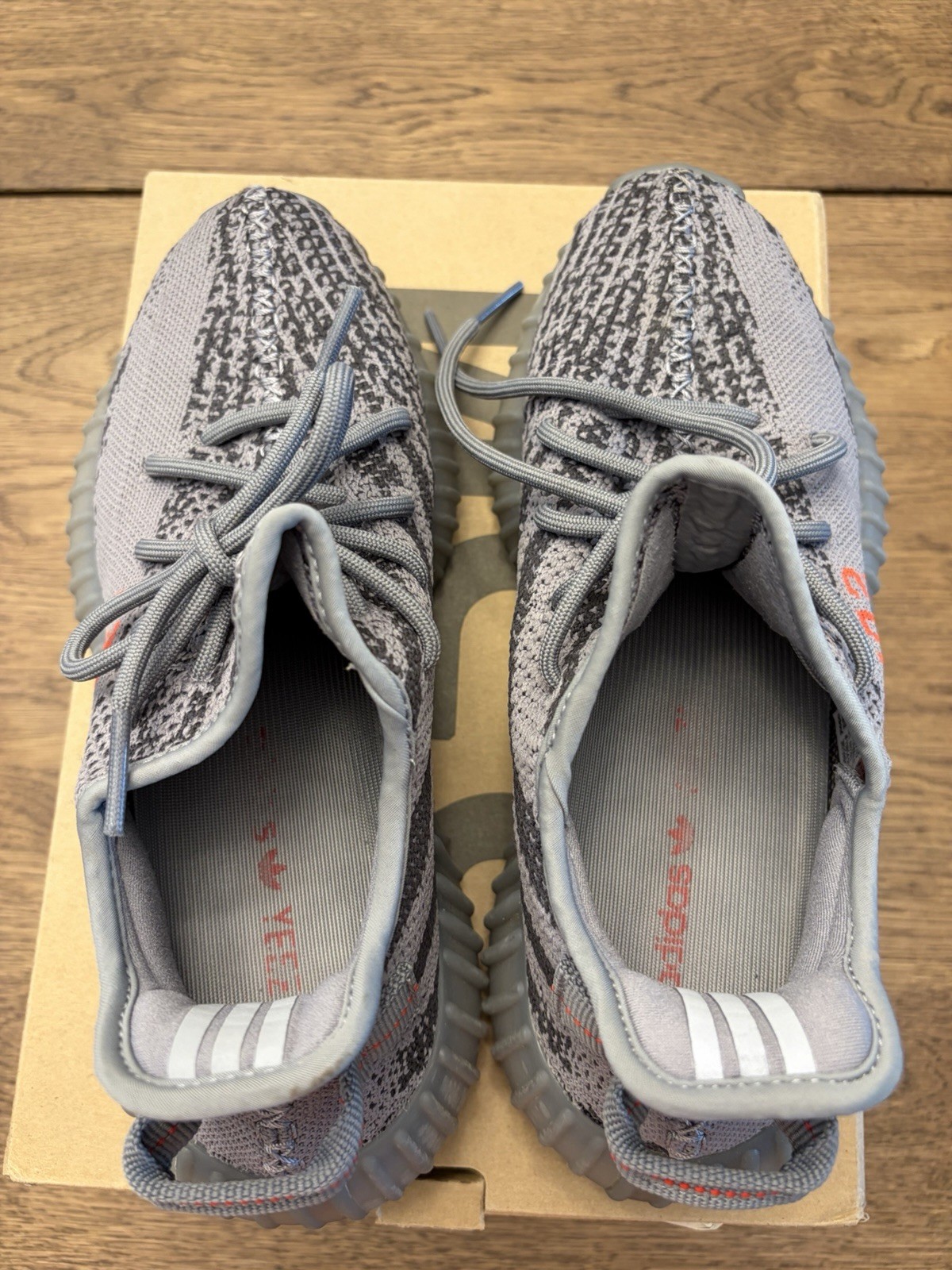 adidas Yeezy Boost 350 V2 Beluga 2.0 Gray Orange Low Top Primeknit Sneakers adidas Yeezy Boost 350 V2 Beluga 2.0 Gray Orange Low Top Primeknit Sneakers - Image 2