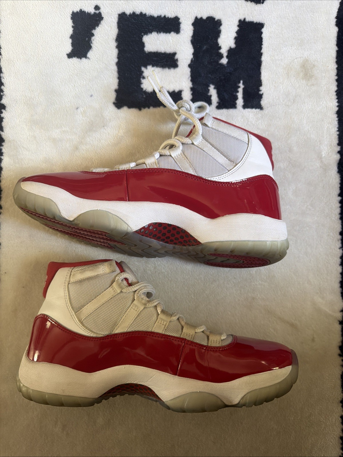 Jordan Air Jordan 11 Cherry 2022 White Red Men's Athletic CT8012-116 Jordan Air Jordan 11 Cherry 2022 White Red Men's Athletic CT8012-116 - Image 2