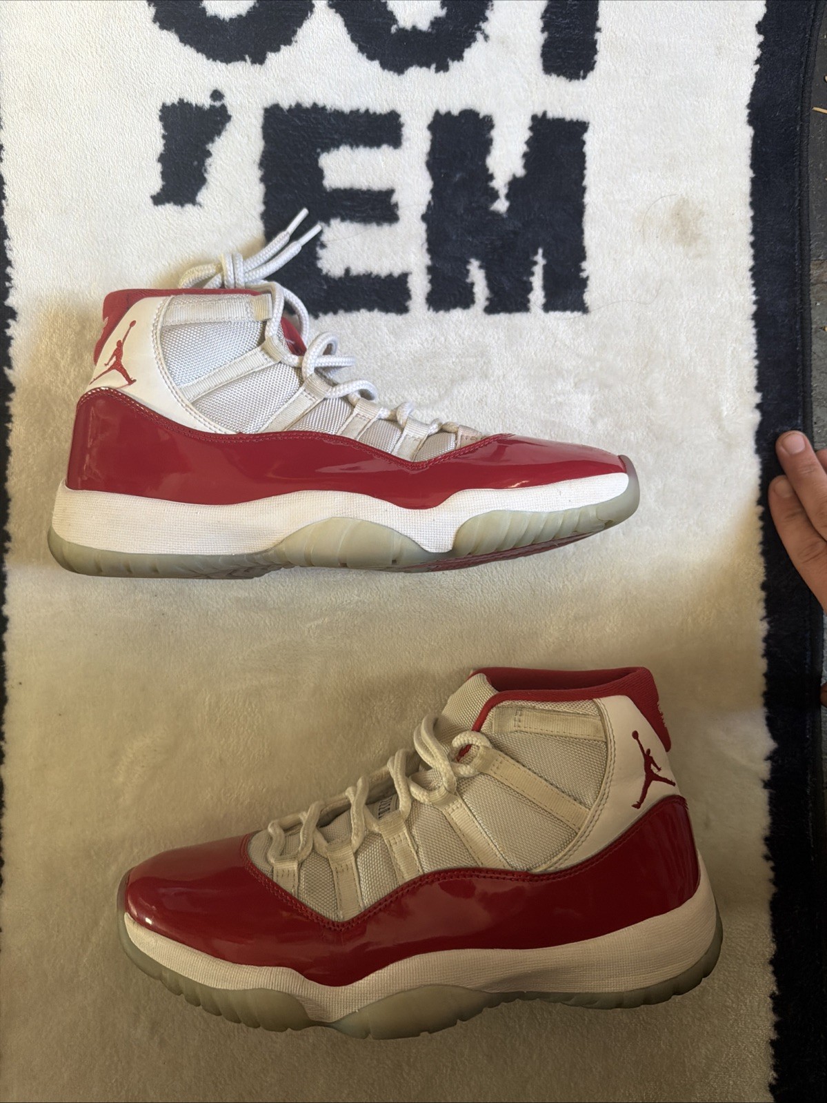 Jordan Air Jordan 11 Cherry 2022 White Red Men's Athletic CT8012-116 Jordan Air Jordan 11 Cherry 2022 White Red Men's Athletic CT8012-116 - Image 3