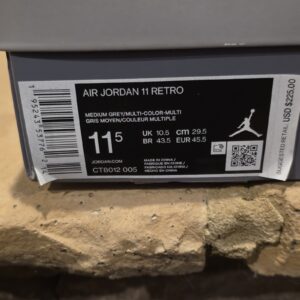 Jordan Air Jordan 11 Retro Medium Grey Cool Grey Men's Sneaker CT8012-005