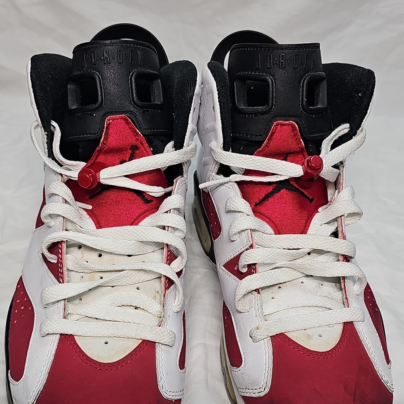 Jordan Air Jordan 6 Retro Carmine 2014 White/Red/Black High Top 384664-160 Jordan Air Jordan 6 Retro Carmine 2014 White/Red/Black High Top 384664-160 - Image 3