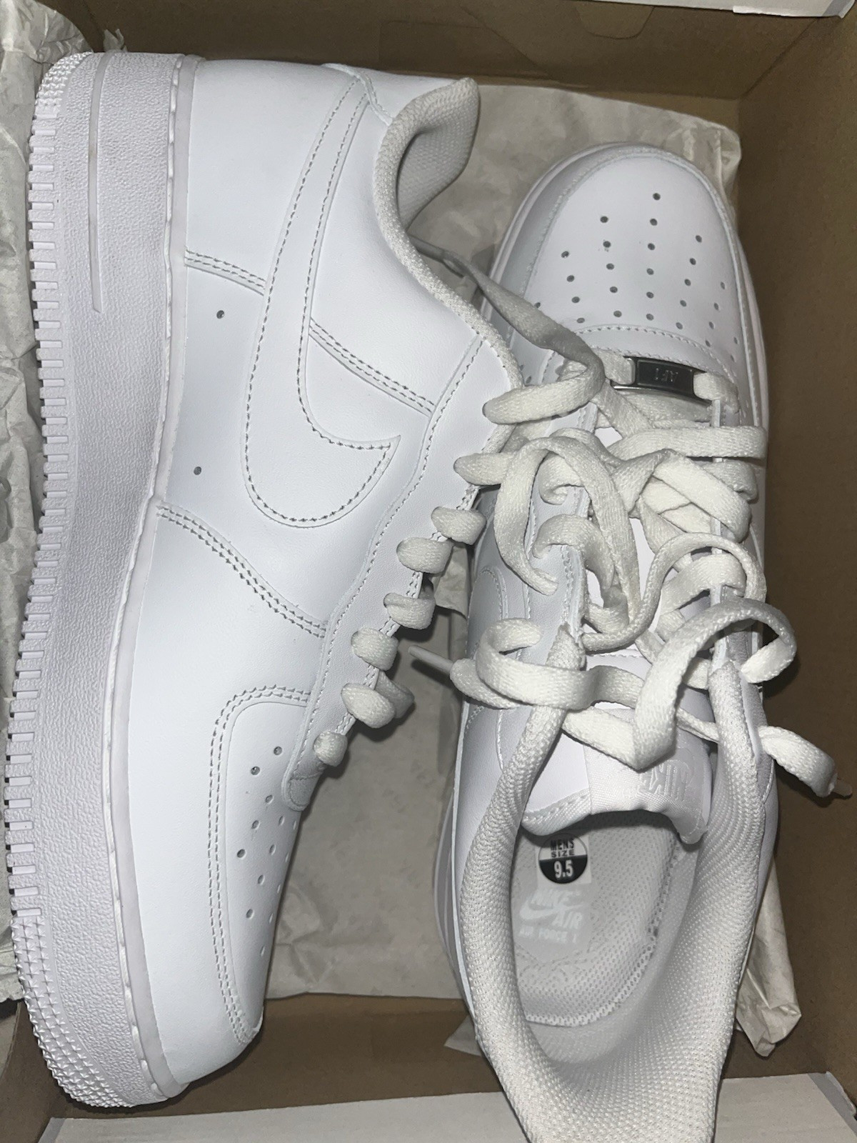 Nike Air Force 1 '07 Triple White Low Top Sneakers CW2288-111 Men's Athletic Nike Air Force 1 '07 Triple White Low Top Sneakers CW2288-111 Men's Athletic