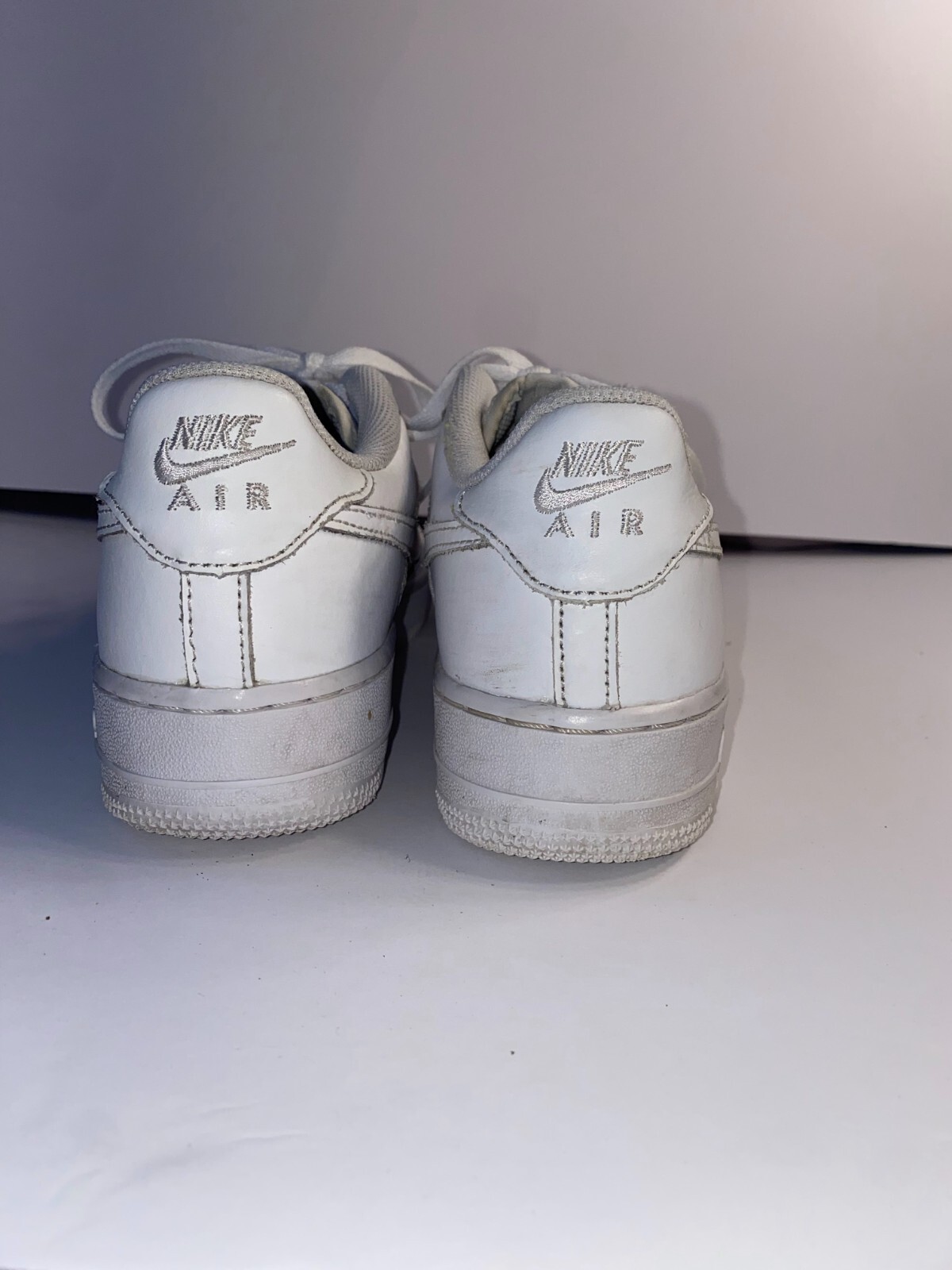 Nike Air Force 1 Low Sneakers Mens Size 7Y Triple White Leather 314192-117 Nike Air Force 1 Low Sneakers Mens Size 7Y Triple White Leather 314192-117 - Image 3