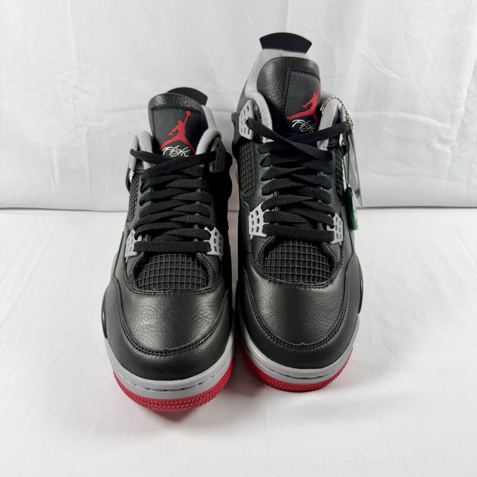 Jordan Air Jordan 4 Retro Bred Reimagined Black/Red/Grey Leather Sneaker Jordan Air Jordan 4 Retro Bred Reimagined Black/Red/Grey Leather Sneaker - Image 2