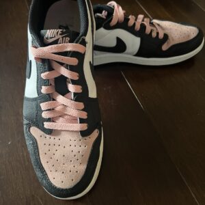 Nike Air Jordan Retro 1 Low OG Coral Pink Black White Sneakers M8.5 W10