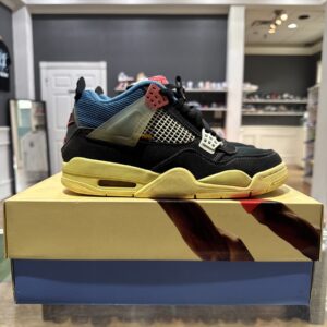 Air Jordan 4 Union Off Noir Retro Size 9 Mens Black Sneakers DC9533-001