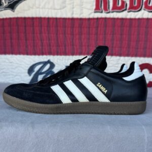 Size 7.5 - Adidas Samba Classic Shoes Mens Black White Gum 034563