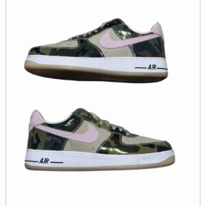 Nike Air Force 1 Low '07 LV8 Patent Camo Pink Size 12 Men’s HQ1967-200 Used OG