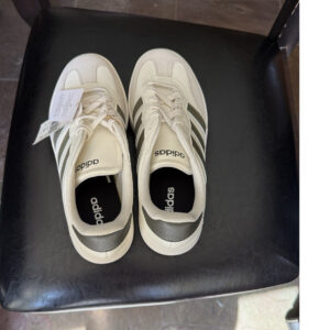 Adidas Barreda Tennis White Olive Green JI2309 Men's Lace Up Low Top Sneaker