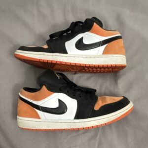 jordan air jordan 1 low shattered backboard black/orange/white 553558 128