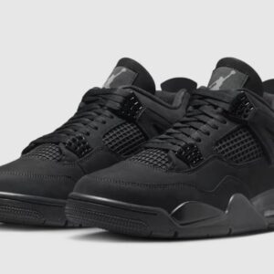 Jordan Air Jordan 4 Retro Black Cat 2025 FV5029-010 Nubuck Black Men's Sneaker