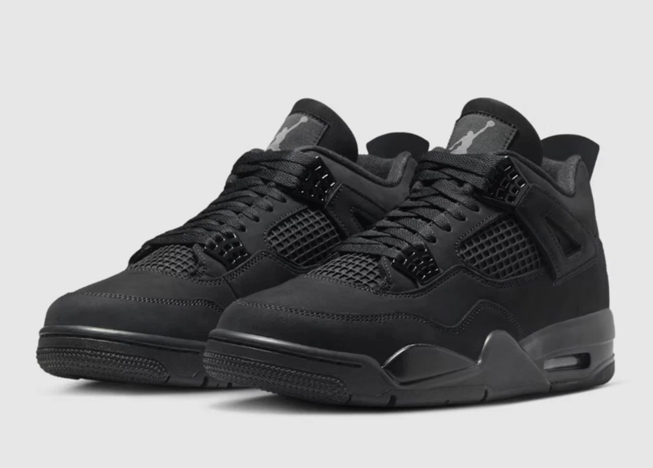Jordan Air Jordan 4 Retro Black Cat 2025 FV5029-010 Nubuck Black Men's Sneaker Jordan Air Jordan 4 Retro Black Cat 2025 FV5029-010 Nubuck Black Men's Sneaker