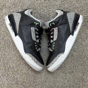 jordan 3 green glow side 10.5