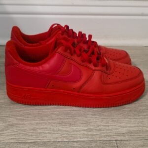 nike air force 1 low triple red university red men's athletic sneaker cw6999 600
