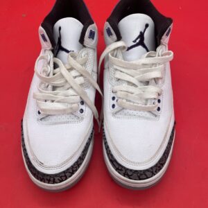jordan 3 retro dark iris ct8532 105 2022 size 7.5 white purple