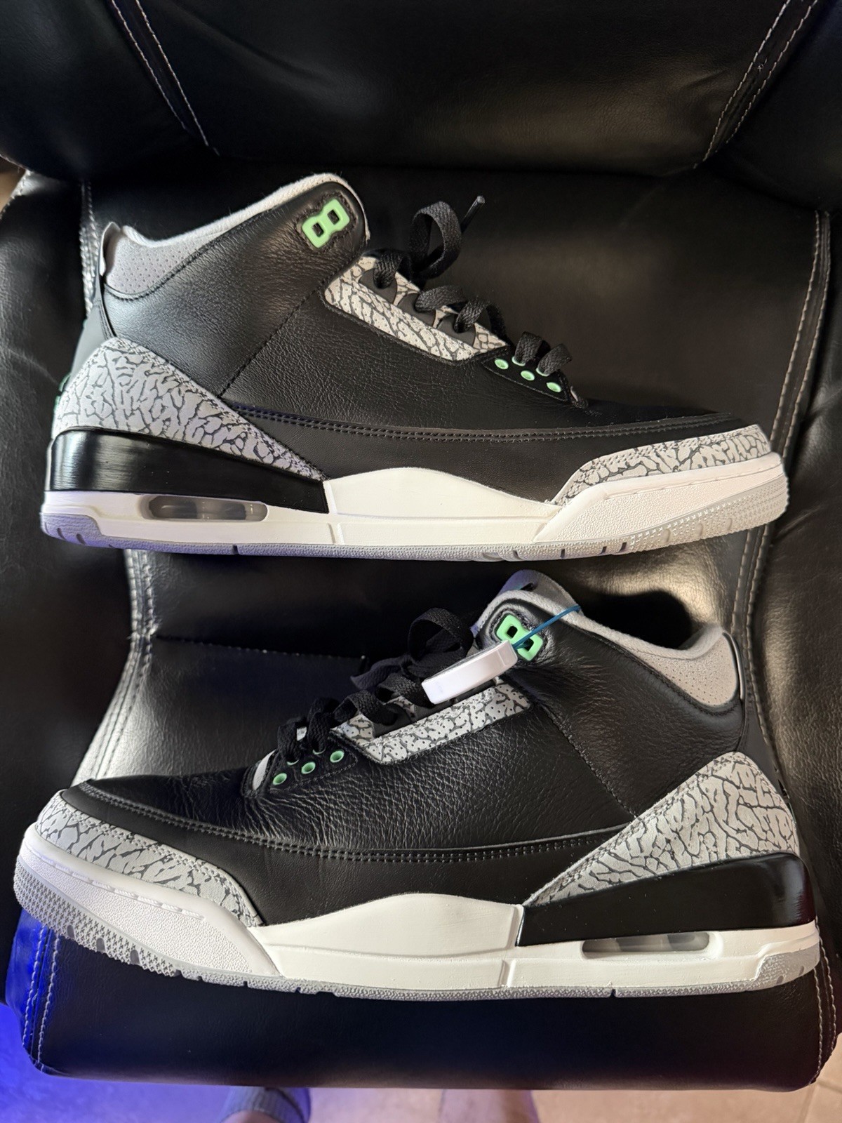 air jordan retro 3 black green glow men’s size 12 ct8532 031 nike basketball air jordan retro 3 black green glow men’s size 12 ct8532 031 nike basketball