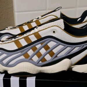 adidas intimidation low white black gold athletic shoes mens 11 new jr8218