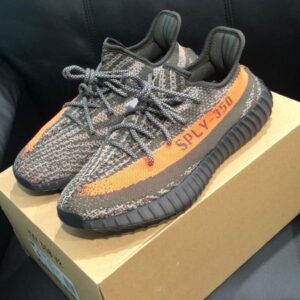 adidas yeezy boost 350 v2 carbon beluga hq7045 gray orange low top sneaker 2023