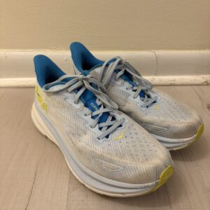 Hoka One One Clifton 9 Running Shoes Mens Size 9.5 Gray Cushioned 1127895 IWEP