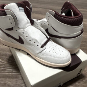 jordan air jordan 1 high og x a ma maniere white burgundy do7097 100 high top