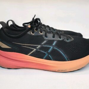 Mens Size 10.5 Asics GEL-Kayano 30 Black Red Athletic Running Shoes