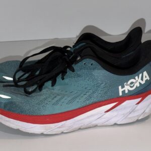 Hoka Clifton 8 Road Running Sneakers Shoes 10 D Real Teal Aquarelle 1119393