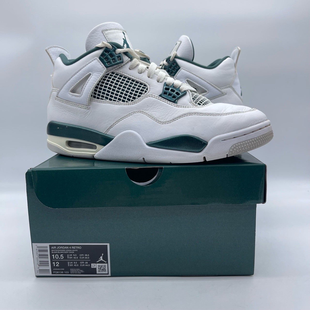 nike air jordan 4 fq8138 103 men's size 10.5 basketball shoes green sneakers nike air jordan 4 fq8138 103 men's size 10.5 basketball shoes green sneakers