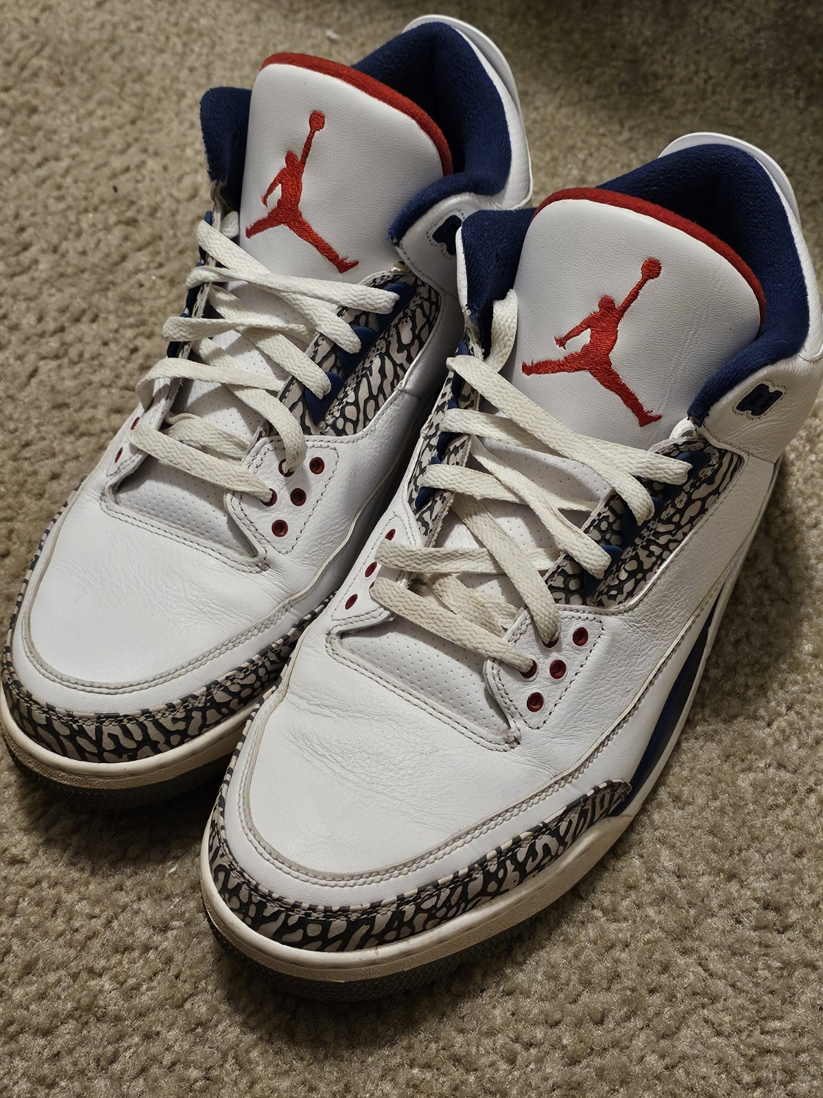 Jordan Air Jordan 3 Retro OG True Blue 854262-106 White Blue Jordan Air Jordan 3 Retro OG True Blue 854262-106 White Blue