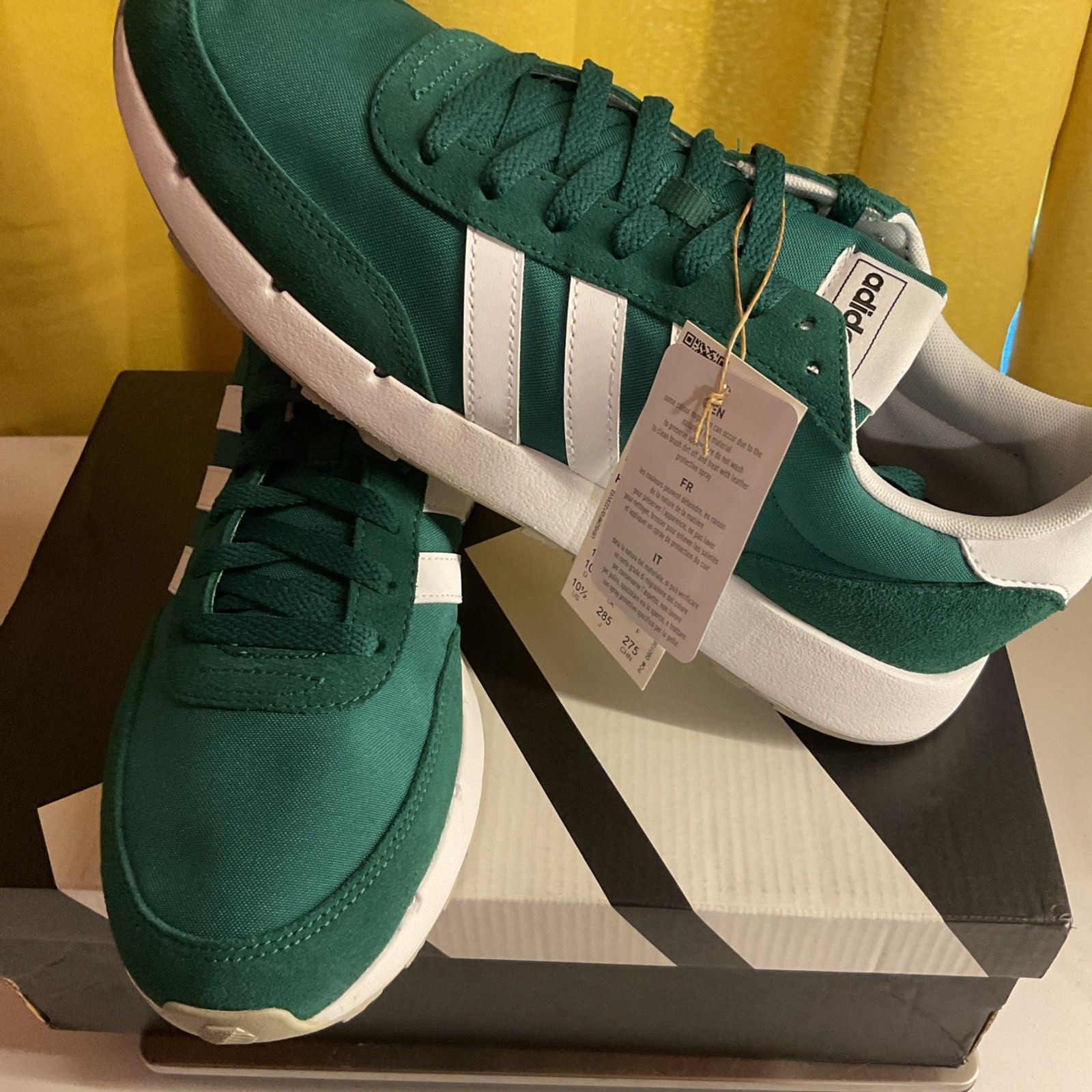 adidas run 60s 2.0 h00354 sneakers green/white size 10.5 men’s new adidas run 60s 2.0 h00354 sneakers green/white size 10.5 men’s new