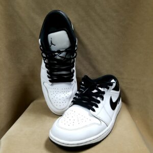 Nike Air Jordan 1 Low Reverse Panda Black/White Sneakers 553558-132 Men's Sz 11