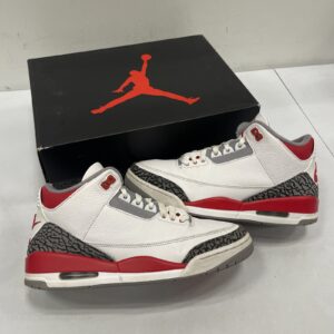 Jordan 3 Retro Fire Red-Preowned-Size 9