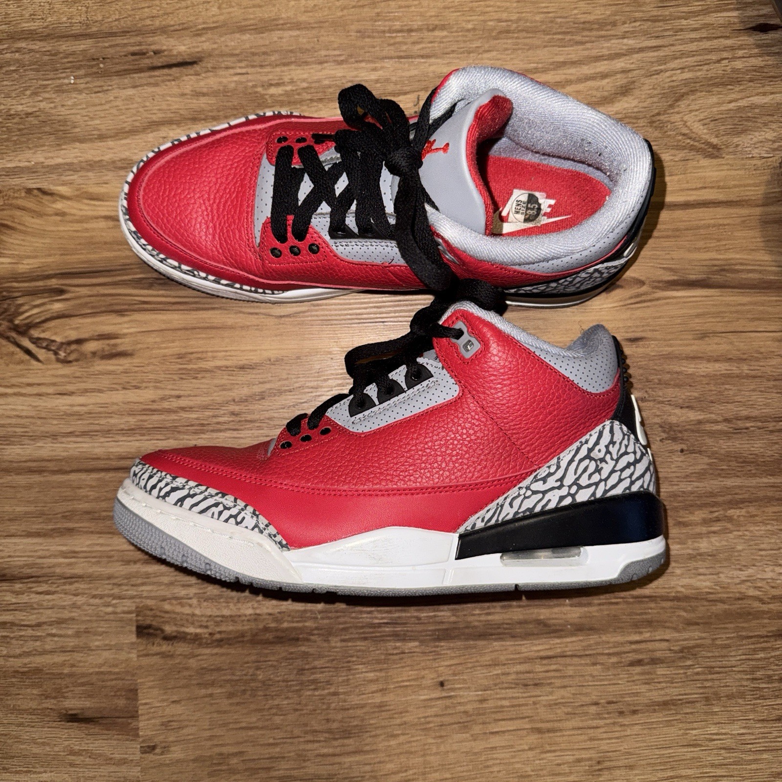 Air Jordan 3 Retro Black/Fire Red-Cement Grey Air Jordan 3 Retro Black/Fire Red-Cement Grey
