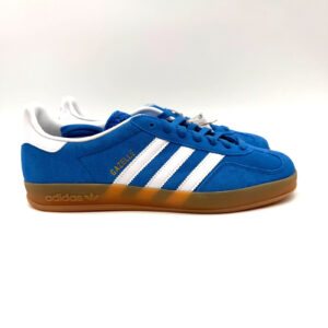 Adidas Originals Men's Size 10 Gazelle Indoor "Blue Bird" White Gum JI2061 NEW