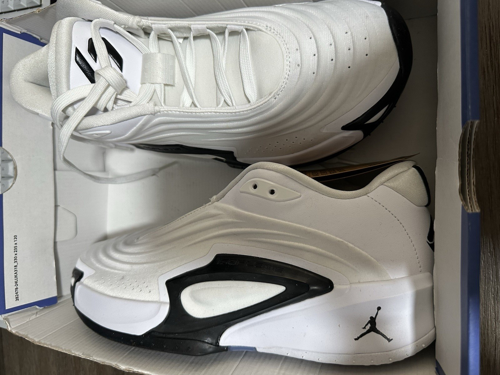 Jordan Luka 3 TB White Black FQ7453-100 Men's Basketball Sneakers Textile Jordan Luka 3 TB White Black FQ7453-100 Men's Basketball Sneakers Textile