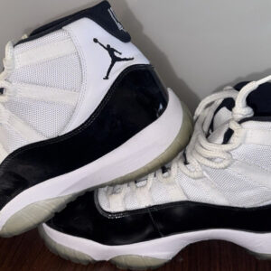 jordan air jordan 11 concord high top sneaker 378037 100 white black 2018 men's