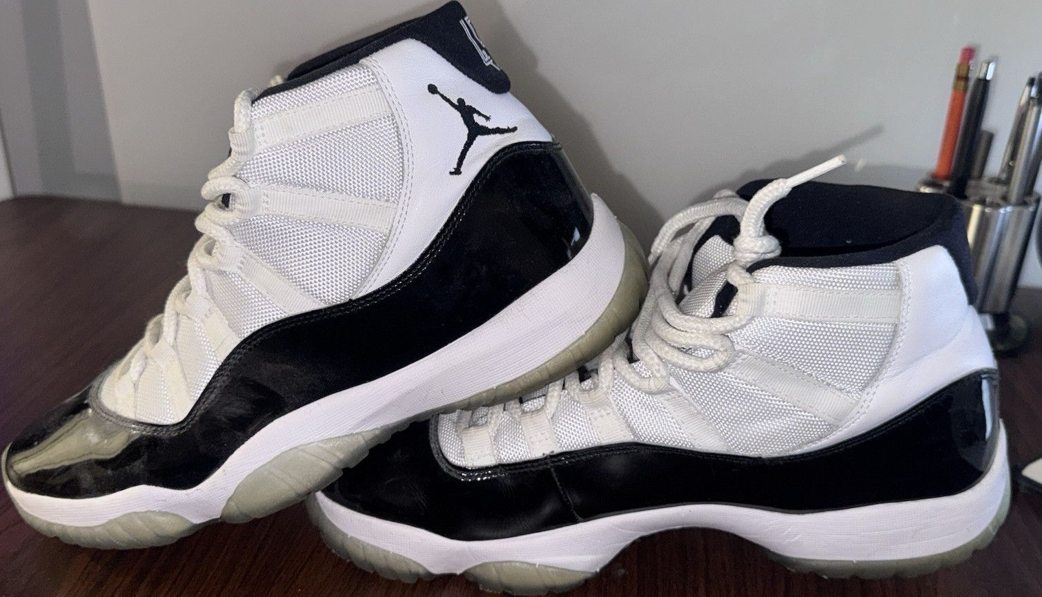 jordan air jordan 11 concord high top sneaker 378037 100 white black 2018 men's jordan air jordan 11 concord high top sneaker 378037 100 white black 2018 men's