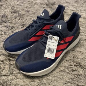 adidas ultraboost 5x dark blue lucid red running shoes men’s size 14 (js1929)