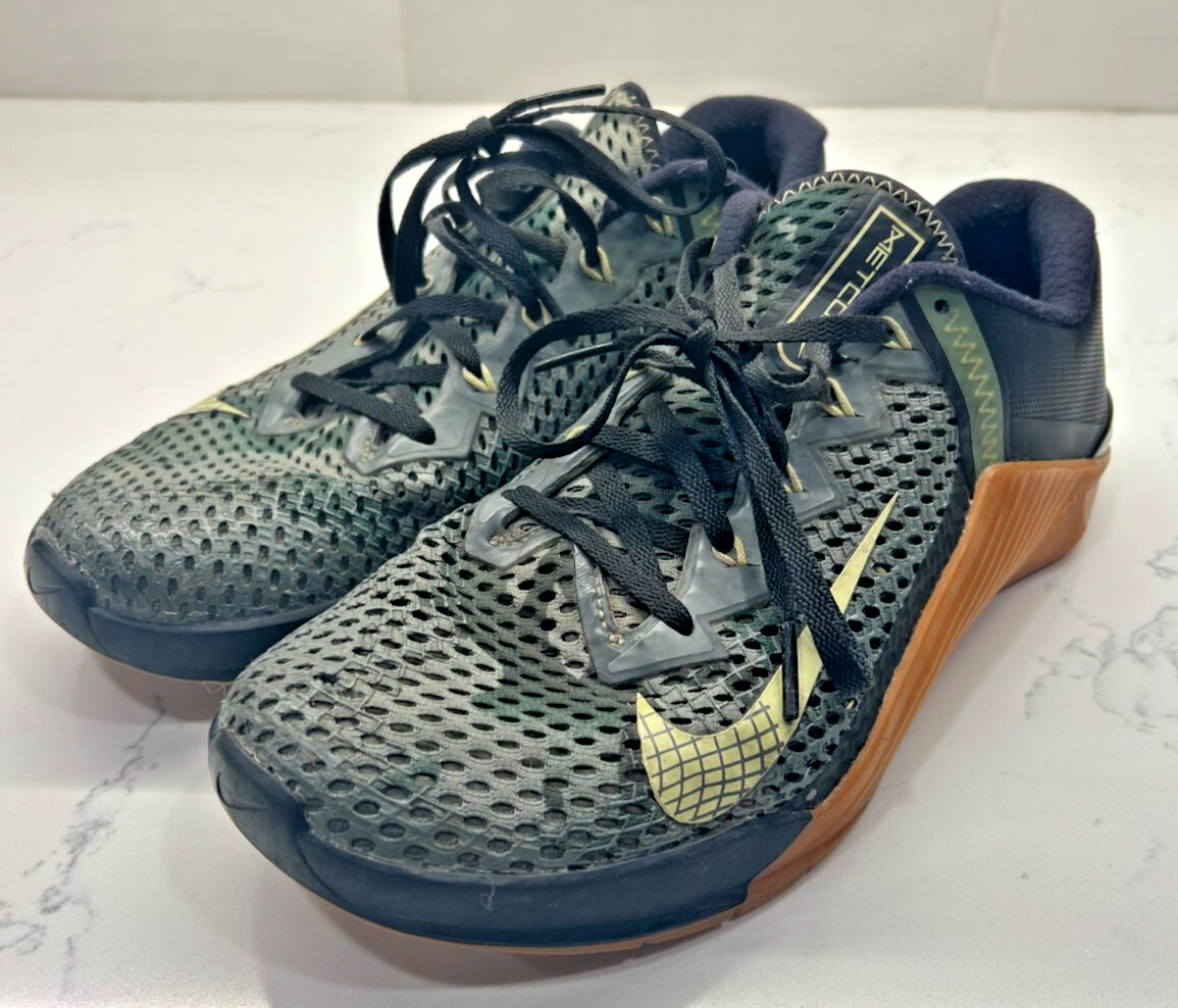 Nike Metcon 6 Men’s Size 8 Green Camo Gum CrossFit Trainers CK9388-032 Nike Metcon 6 Men’s Size 8 Green Camo Gum CrossFit Trainers CK9388-032